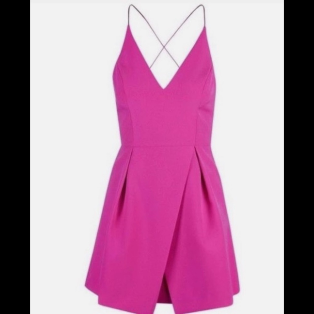 Topshop Hot Pink Mini Dress
